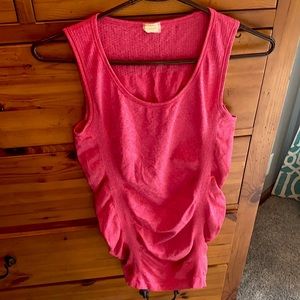 calia by carrie underwood seamless ruched tank pink